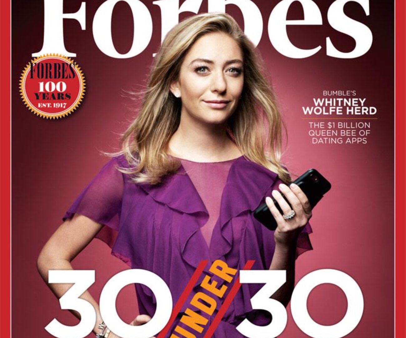 Okładka Forbes - Whitney Wolfe Herd